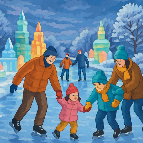 Winterlude Festival - Canada - DIY Painting By Numbers Kit