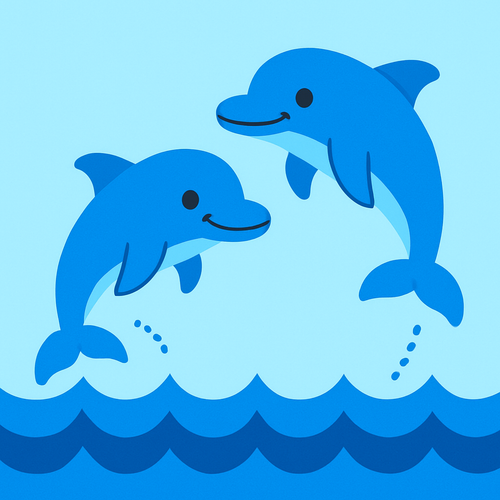 Ocean Adventure Dolphins - DIY Painting By Numbers Kit