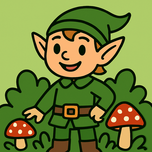 Friendly Forest Elf - DIY Painting By Numbers Kit