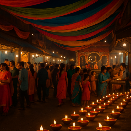 Diwali Festival - Singapore - DIY Painting By Numbers Kit