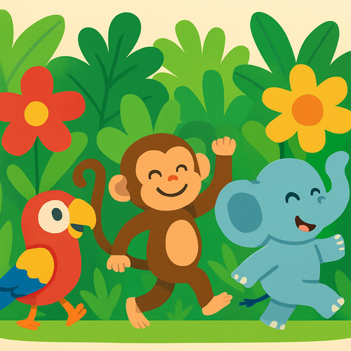 Enchanted Jungle Parade - DIY Painting By Numbers Kit