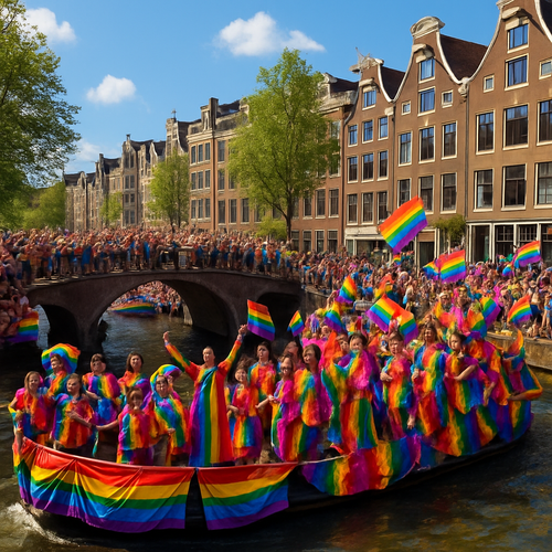 Pride Amsterdam - Netherlands - DIY Painting By Numbers Kit