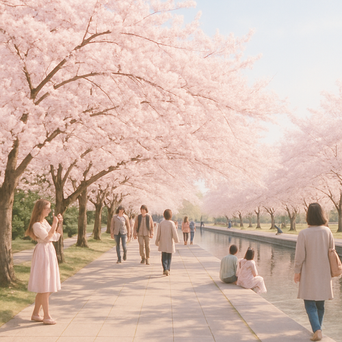 Cherry Blossom Festival - Washington D.C., United States - DIY Painting By Numbers Kit