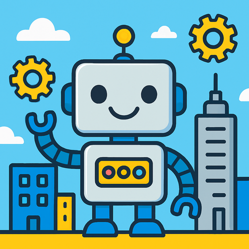 Friendly Robots World - DIY Painting By Numbers Kit