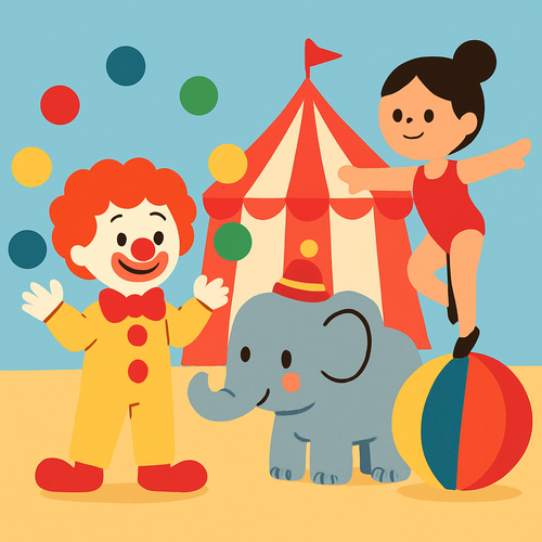 Circus Parade Extravaganza - DIY Painting By Numbers Kit