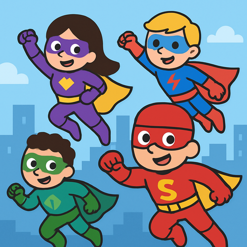 Superhero Team-Up - DIY Painting By Numbers Kit