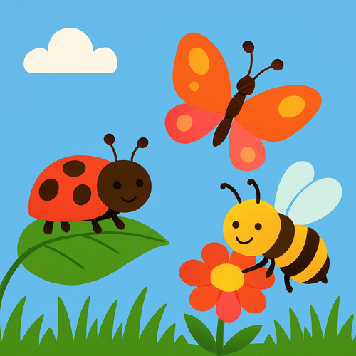Insect Garden Friends - DIY Painting By Numbers Kit