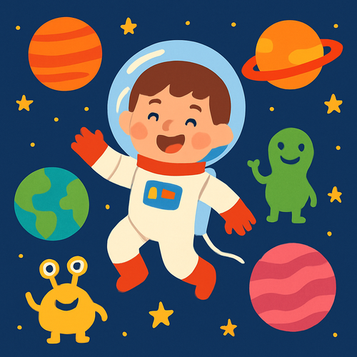 Astronaut Adventure Quest - DIY Painting By Numbers Kit