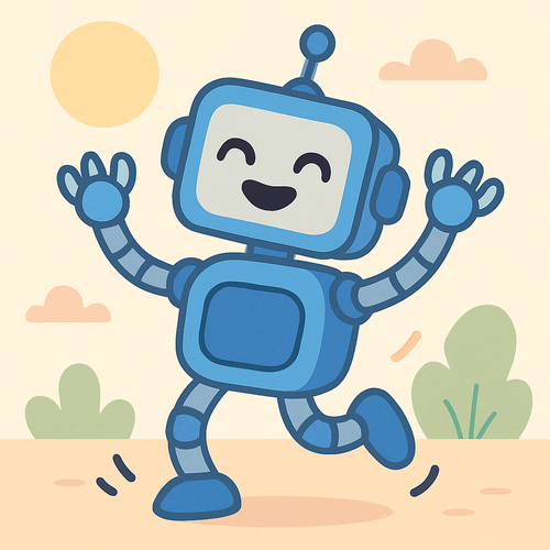 Dancing Robot Friend - DIY Painting By Numbers Kit