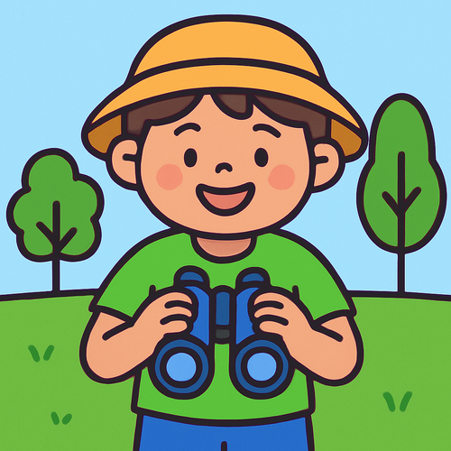 Adventurous Explorer with Binoculars - DIY Painting By Numbers Kit