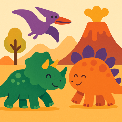 Dino Explorer Trail - DIY Painting By Numbers Kit