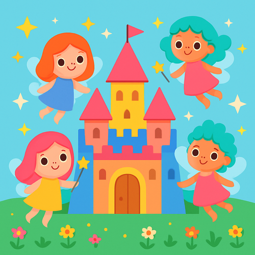 Magical Fairy Tale Land - DIY Painting By Numbers Kit