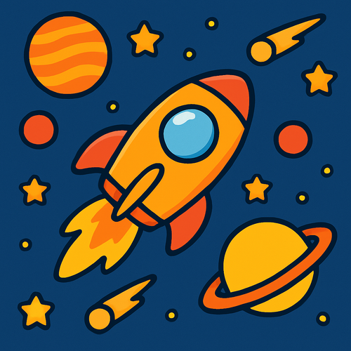 Outer Space Galaxy Quest - DIY Painting By Numbers Kit