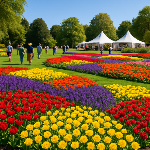 Harrogate Flower Show - England - DIY Painting By Numbers Kit