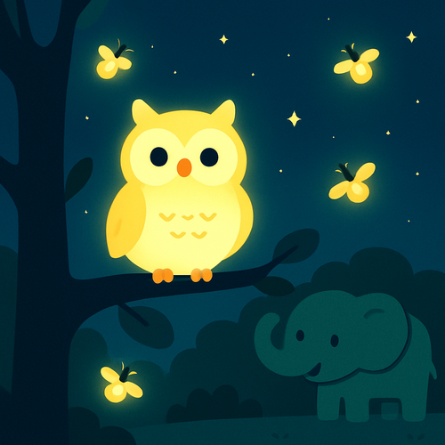 Safari Night Glow Adventure - DIY Painting By Numbers Kit