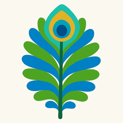 Majestic Peacock Feather Mosaic - DIY Painting By Numbers Kit