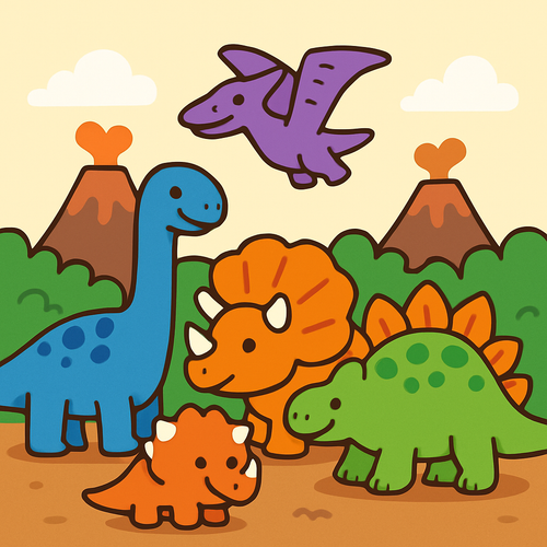 Dino Discovery - DIY Painting By Numbers Kit