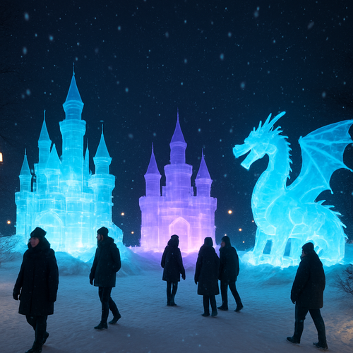 Harbin Ice and Snow Festival - China - DIY Painting By Numbers Kit