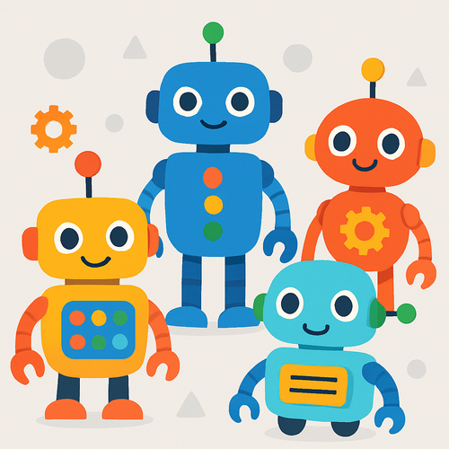 Robot Adventures - DIY Painting By Numbers Kit