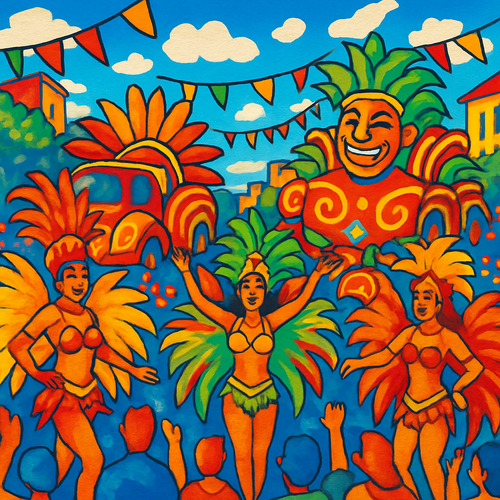 Carnaval de Barranquilla - Colombia - DIY Painting By Numbers Kit