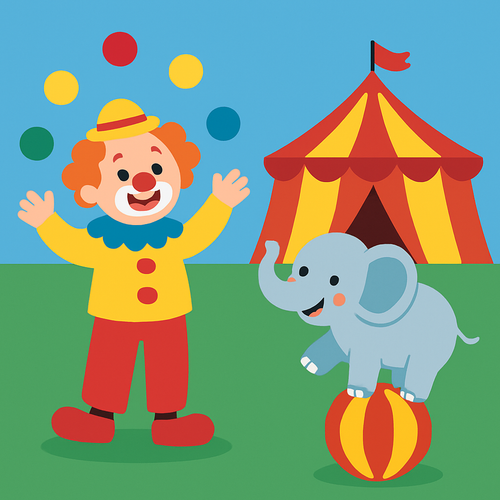 Circus Parade Joy - DIY Painting By Numbers Kit