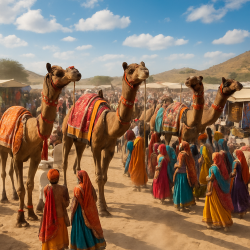 Pushkar Camel Fair - India - DIY Painting By Numbers Kit