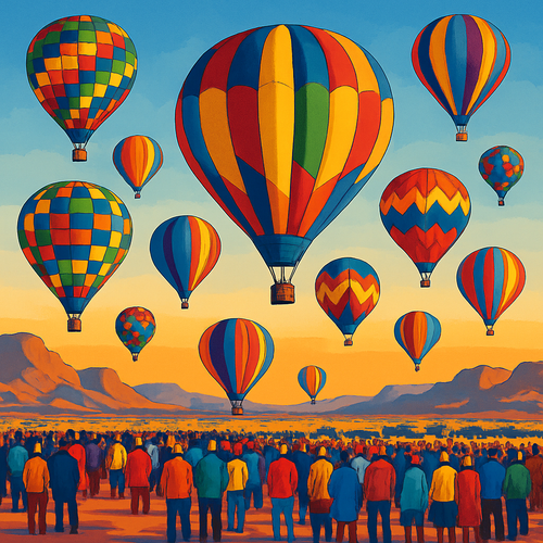 Albuquerque International Balloon Fiesta - USA - DIY Painting By Numbers Kit