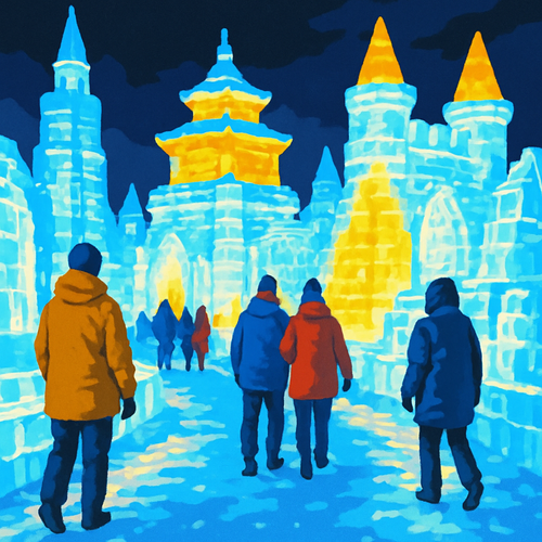 Harbin Ice and Snow Festival - China - DIY Painting By Numbers Kit