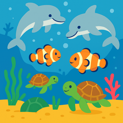 Ocean Friends Exploration - DIY Painting By Numbers Kit
