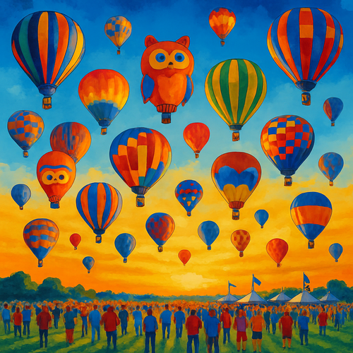 International Balloon Festival - New Mexico, USA - DIY Painting By Numbers Kit
