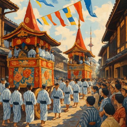 Gion Matsuri Festival - Kyoto, Japan - DIY Painting By Numbers Kit