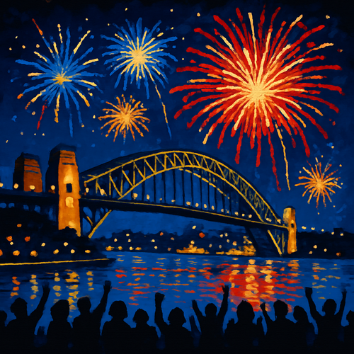 International Fireworks Festival - Australia - DIY Painting By Numbers Kit