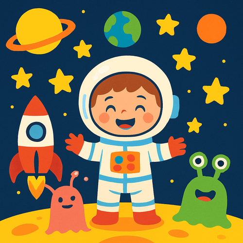 Space Explorer Adventure - DIY Painting By Numbers Kit
