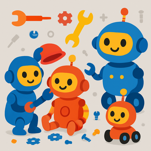 Robotic Robot Workshop - DIY Painting By Numbers Kit