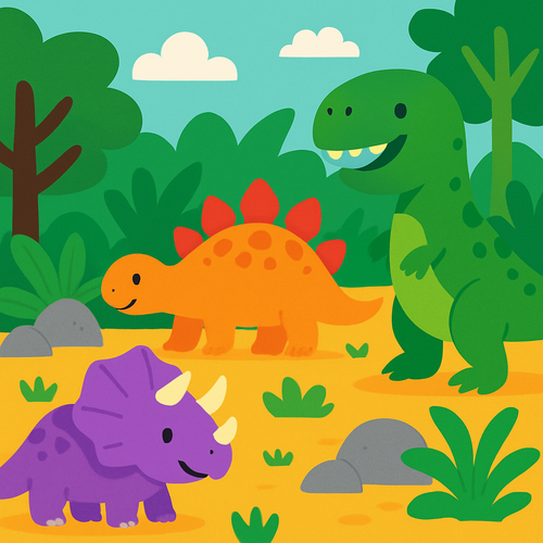 Dino Explorer Expedition - DIY Painting By Numbers Kit
