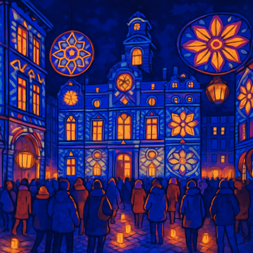 Fête des Lumières - France - DIY Painting By Numbers Kit