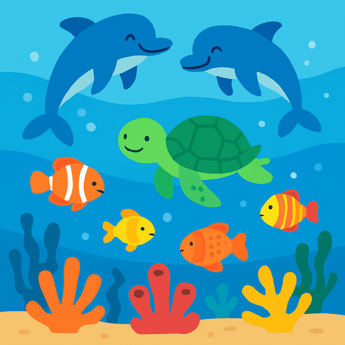 Underwater Ocean Wonders - DIY Painting By Numbers Kit