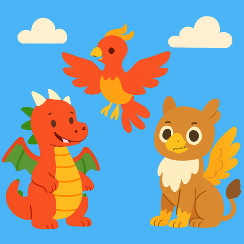 Mythical Creature Friends - DIY Painting By Numbers Kit