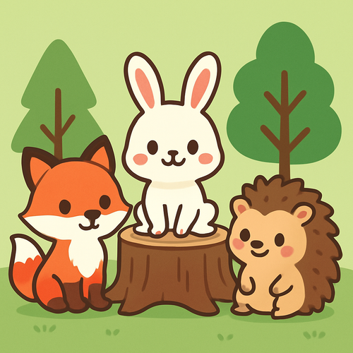 Whimsical Woodland Friends - DIY Painting By Numbers Kit