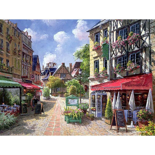 Paris Village - DIY Painting By Numbers Kit