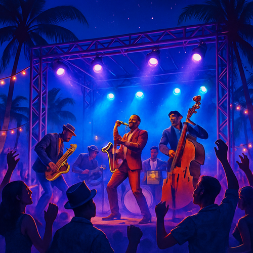 Kingston Jazz Festival - Jamaica - DIY Painting By Numbers Kit