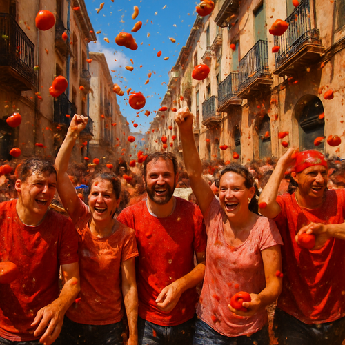 La Tomatina - Spain - DIY Painting By Numbers Kit