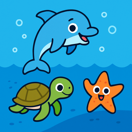 Ocean Friends Parade - DIY Painting By Numbers Kit