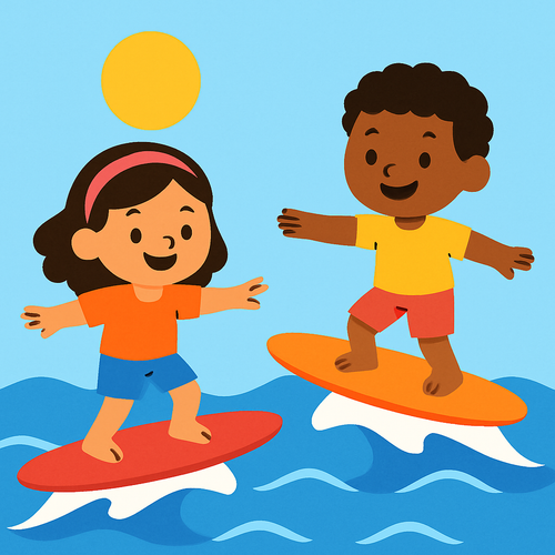 Ocean Wave Surfers - DIY Painting By Numbers Kit