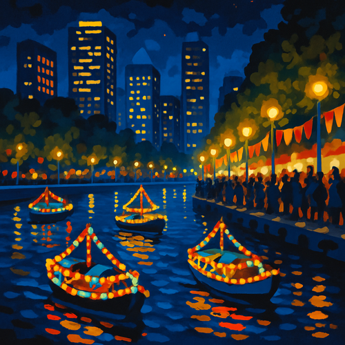 Singapore River Festival - Singapore - DIY Painting By Numbers Kit