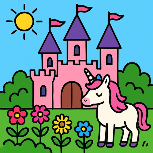 Magical Castle Dreamland - DIY Painting By Numbers Kit