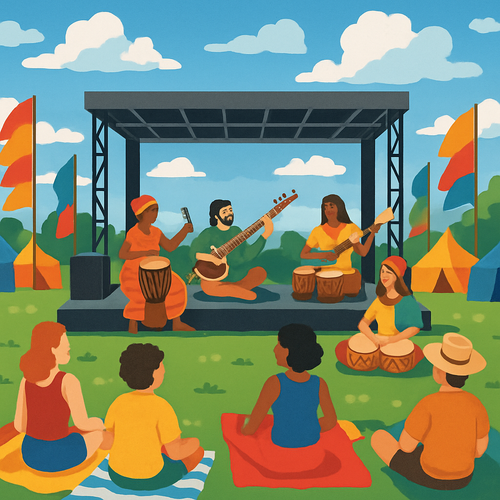 Womad Festival - United Kingdom - DIY Painting By Numbers Kit