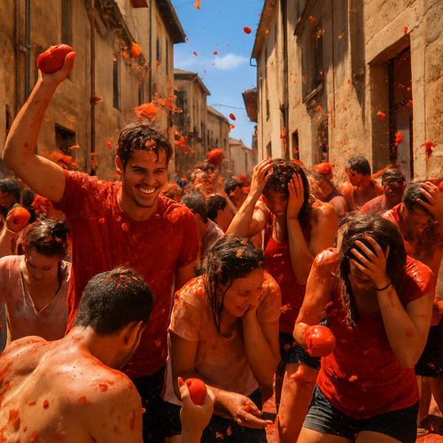 La Tomatina - Spain - DIY Painting By Numbers Kit