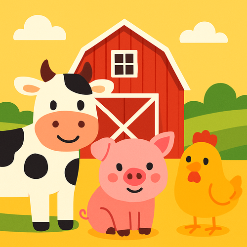 Happy Farmyard - DIY Painting By Numbers Kit