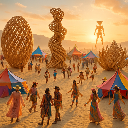 Burning Man - USA - DIY Painting By Numbers Kit